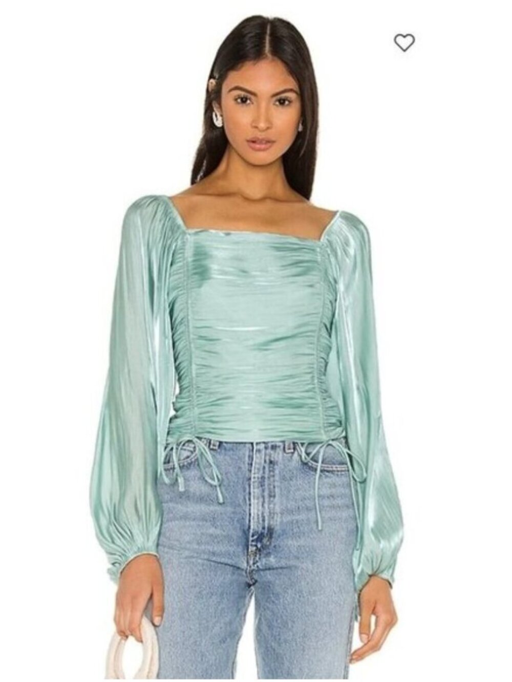Princess Jasmine Blue Line & Dot Peyton Top XS
